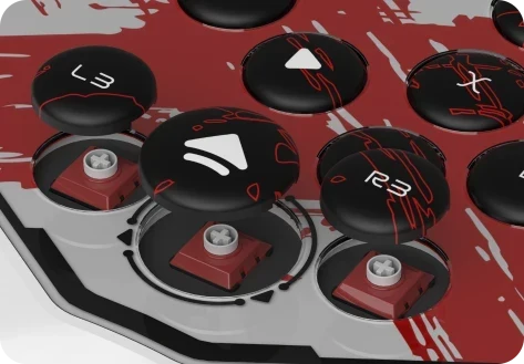 hot-swappable sockets on hitpad leverless controller