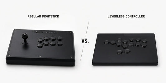 a regular fightstick vs a leverless controller