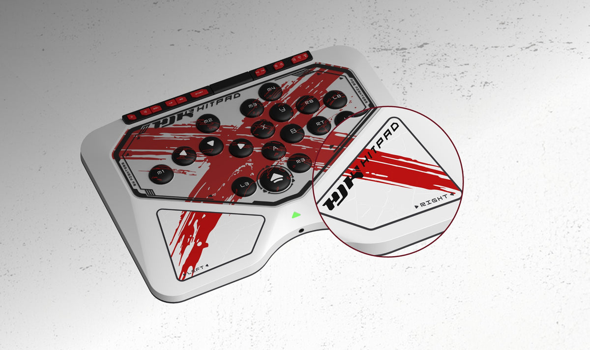 HJK Hitpad Blood Pact leverless controller - angled view