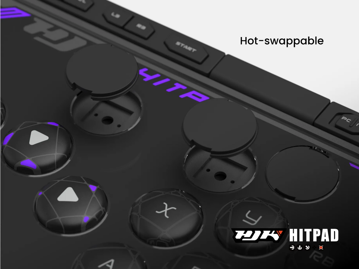 HJK HITPAD Classic Black レバーレス アケコン Hitpad Classic Leverless Controller – HJKGAMING