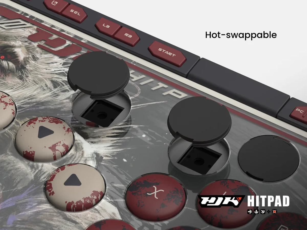 anti-mistouch button plugs on hitpad akuma leverless controller