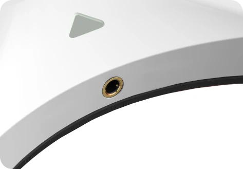 HJK Hitpad Blood Pact leverless controller - 3.5mm audio jack close-up